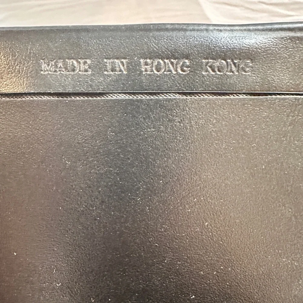Vintage Mickey Mouse Black Golf Clutch Wallet 1970/80s Made in Hong‎ Kong